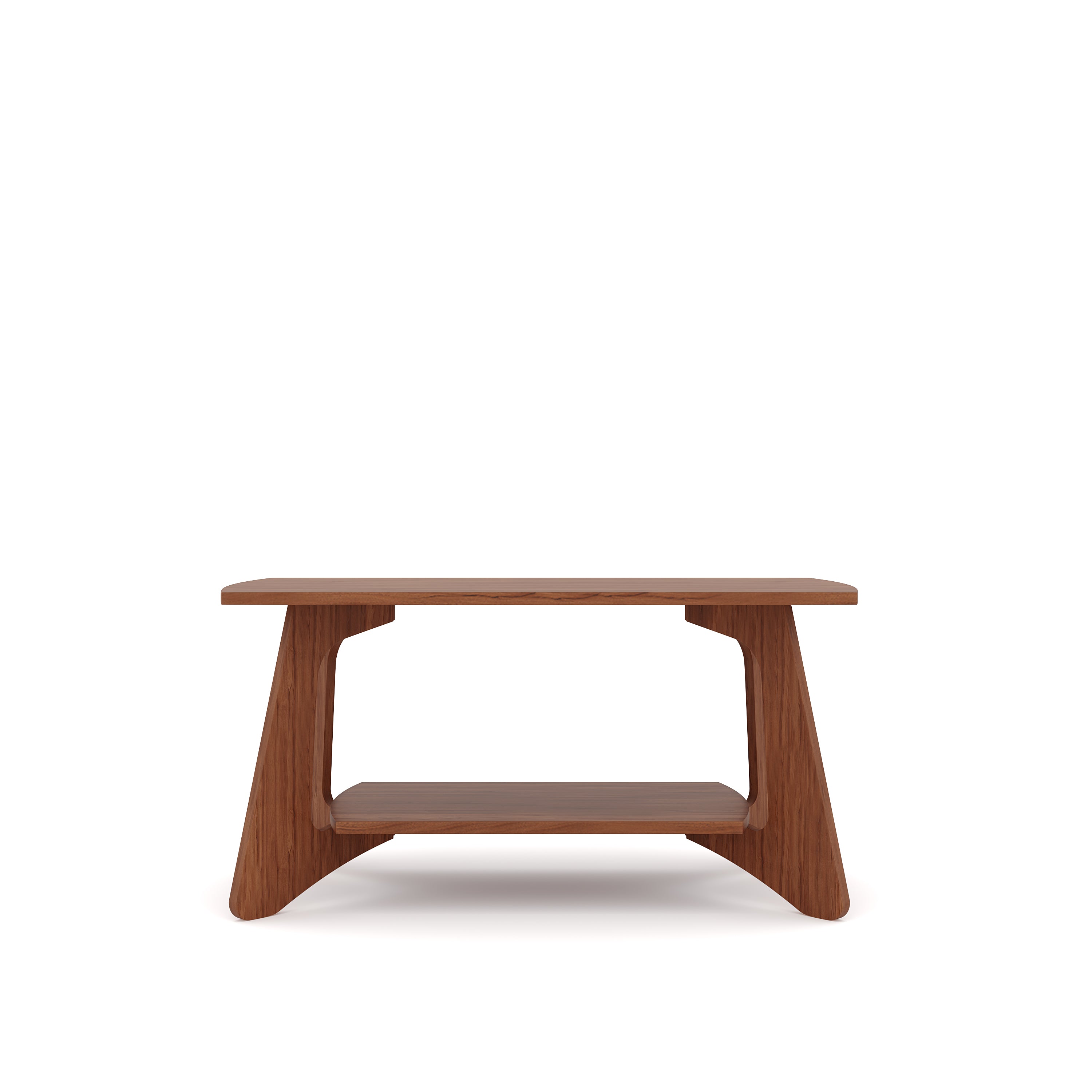Ane Coffee Table - Walnut Finish Centre Table - additional angle