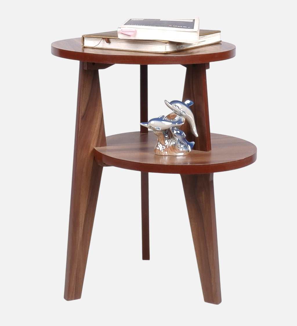 Lily End Table - Asian Walnut Finish Side Table - additional angle 2