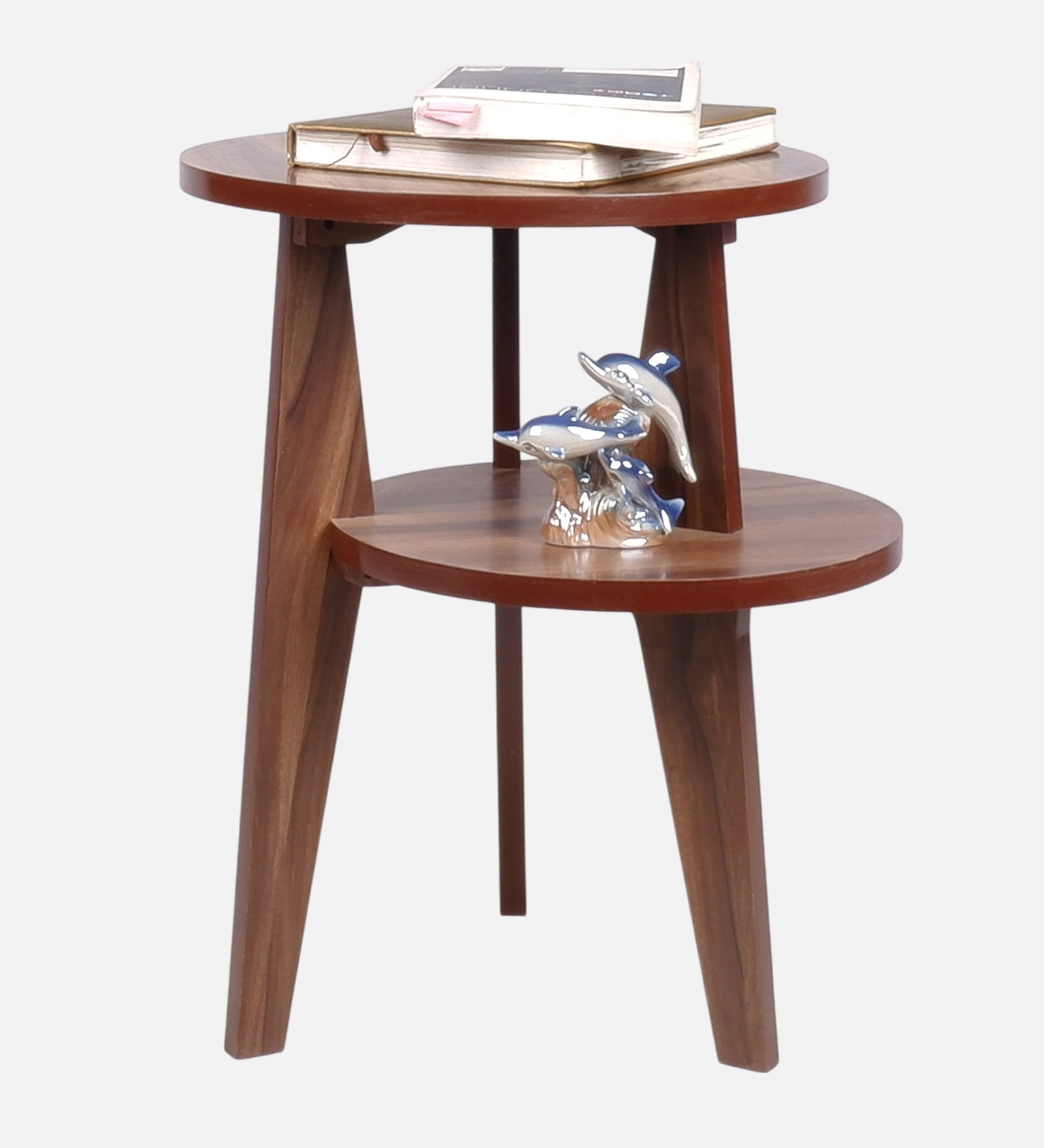 Lily End Table - Asian Walnut Finish Side Table - additional angle 2