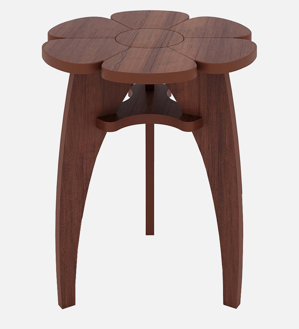 Kosmo End Table - Walnut Finish Compact Side Table - additional angle 5