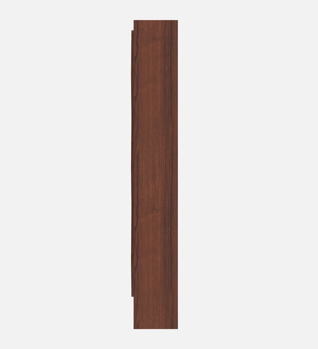 Cassia Tall Bookshelf - Walnut Finish, Slim Design - additional angle 2
