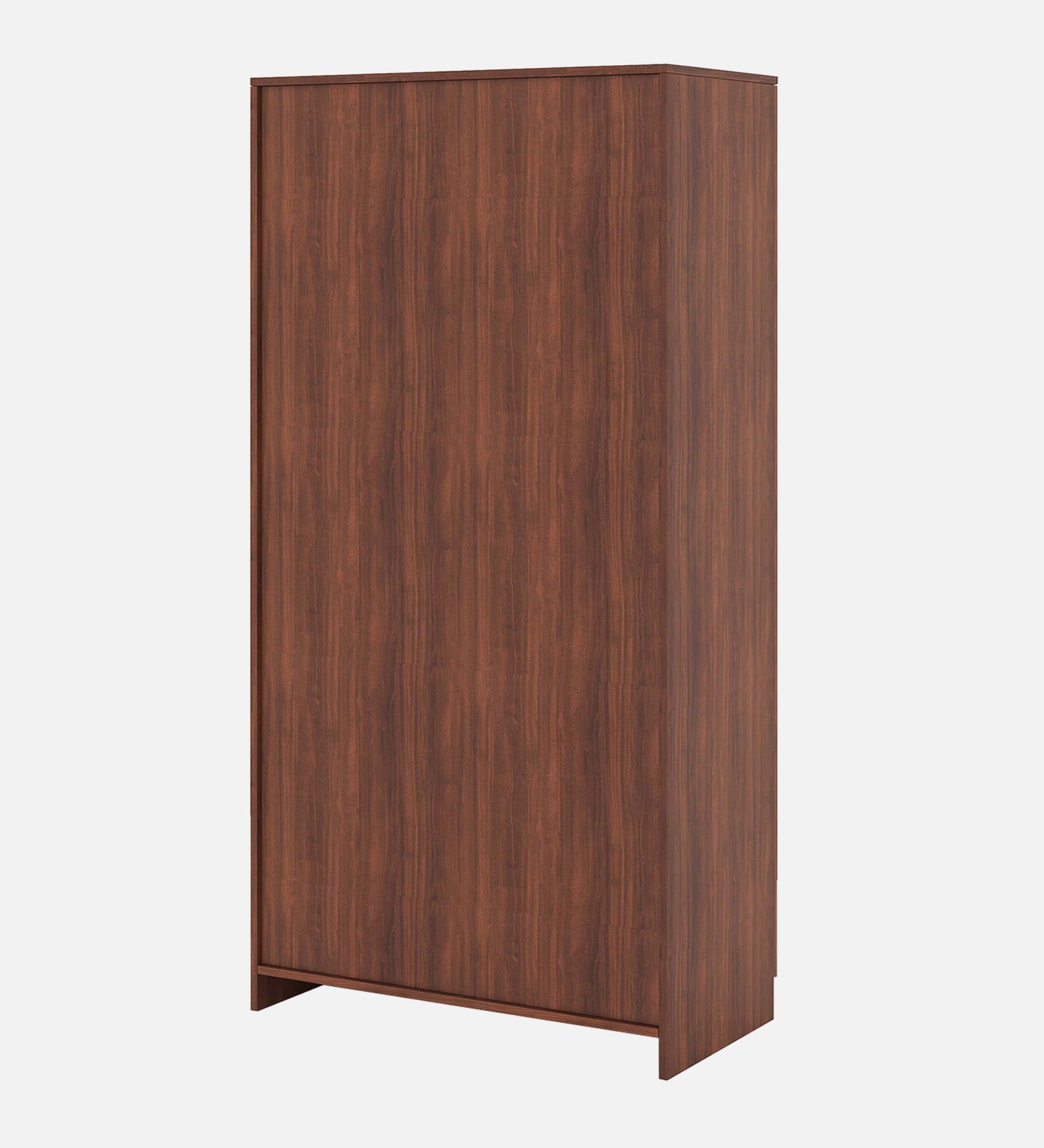 Maya 2 Door Wardrobe with Mirror - Walnut & Grey Finish - additional angle 2