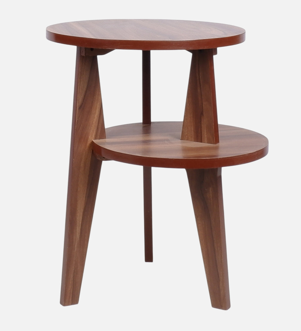 Lily End Table - Asian Walnut Finish Side Table - additional angle 3