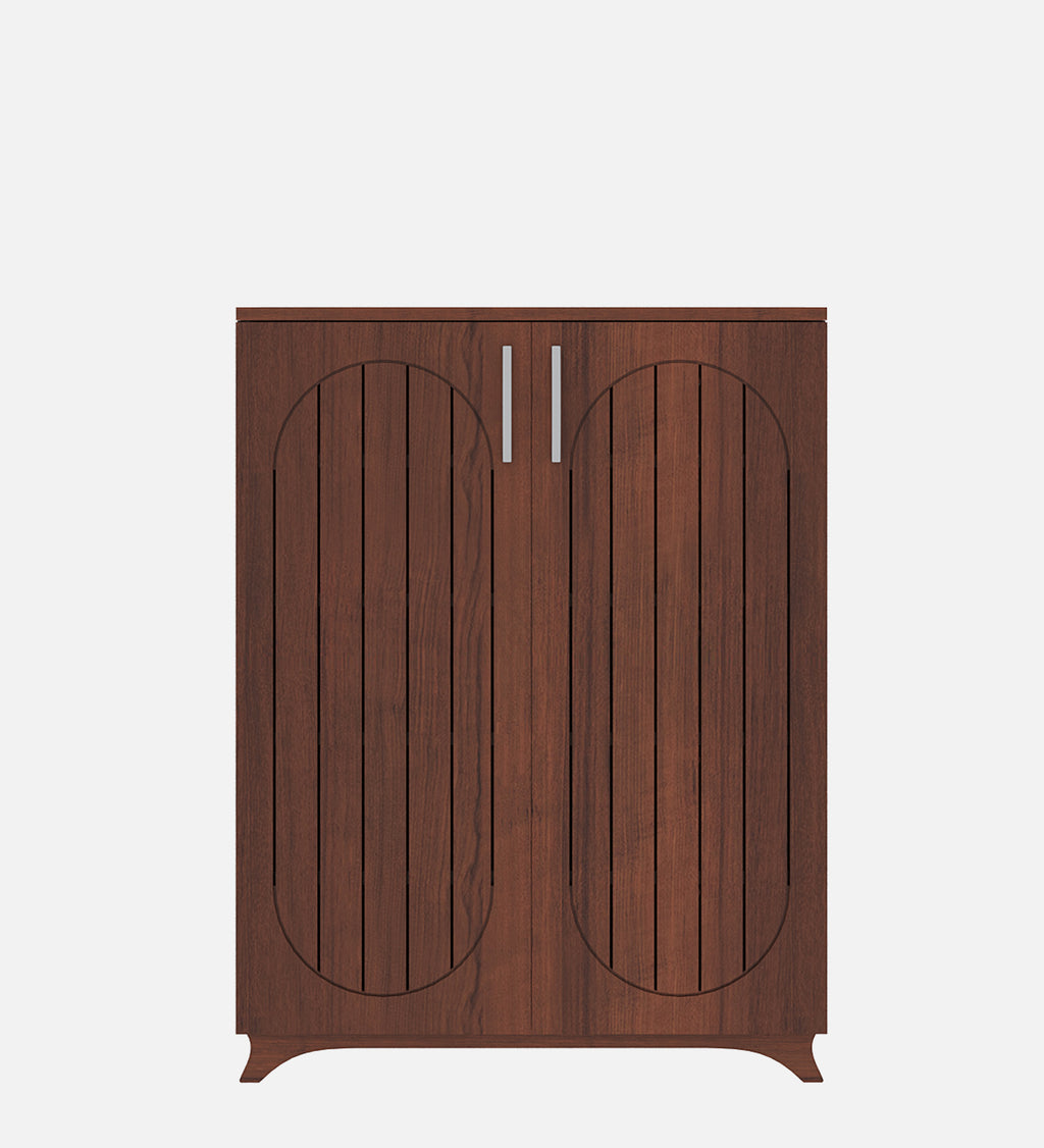 Alvo Tilt-Out Shoe Rack - Walnut Finish - additional angle 8