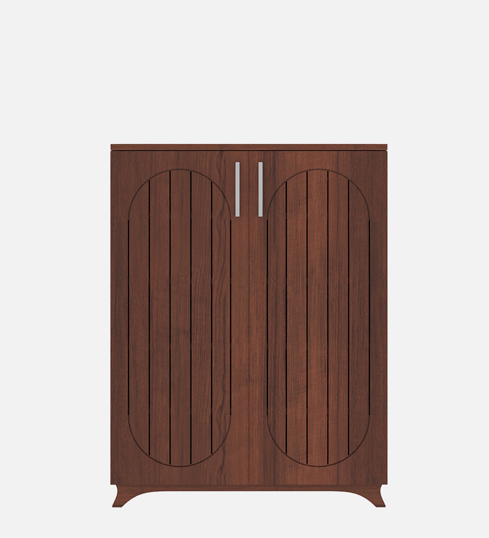 Alvo Tilt-Out Shoe Rack - Walnut Finish - additional angle 8
