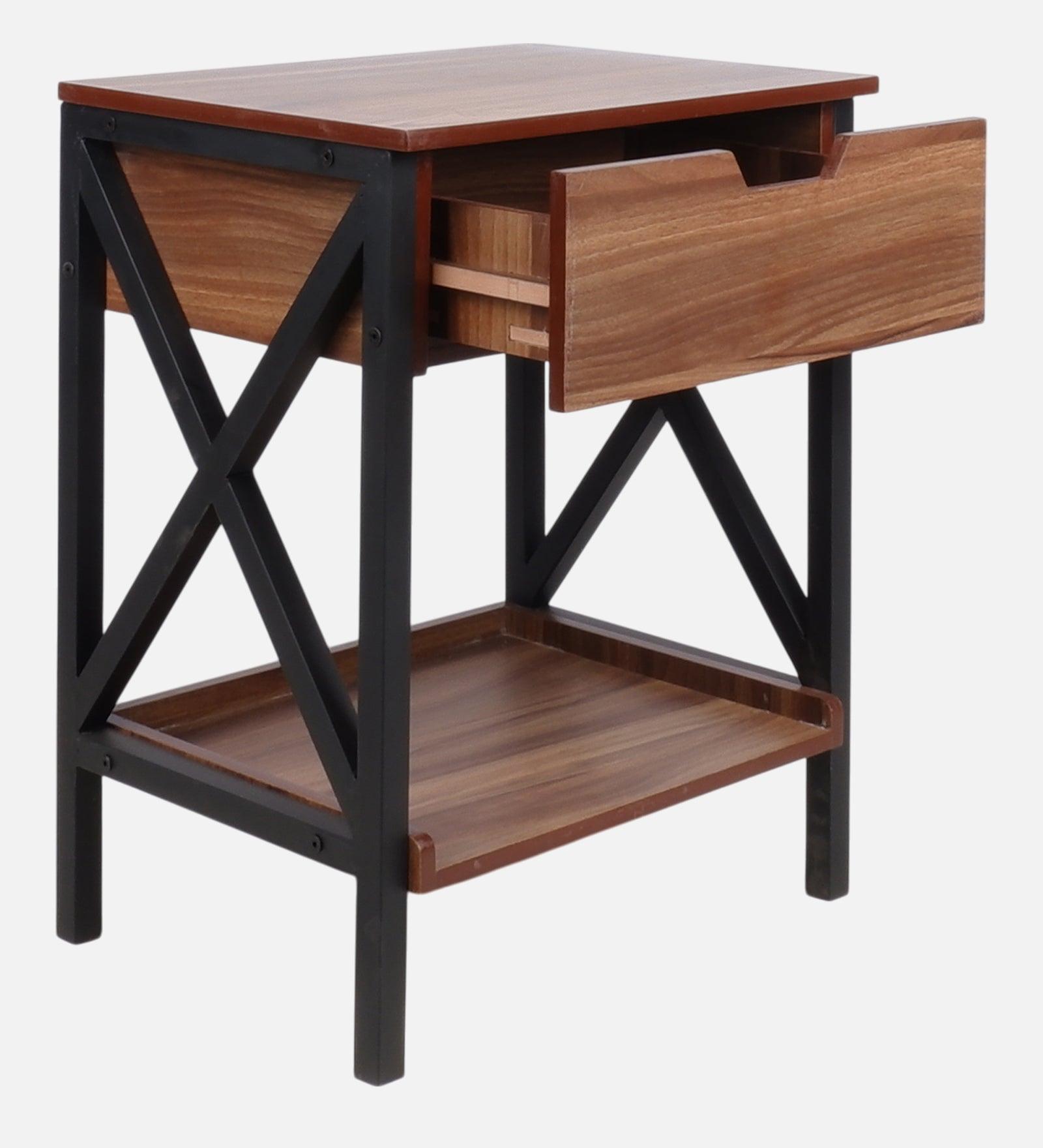 Lucus Bedside Table | Asian Walnut Finish Nightstand