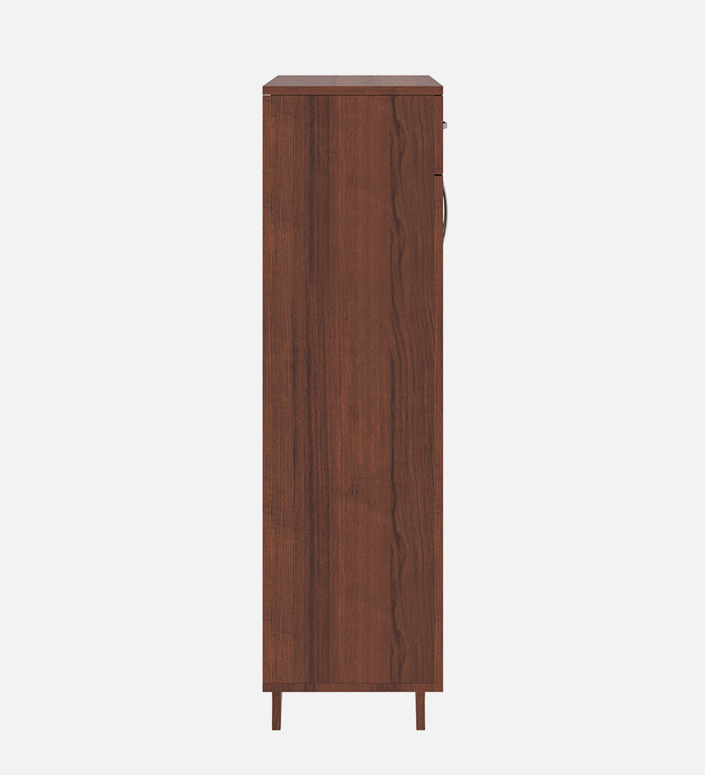 Pipevine Shoe Rack with Drawer - Walnut Finish - additional angle 2