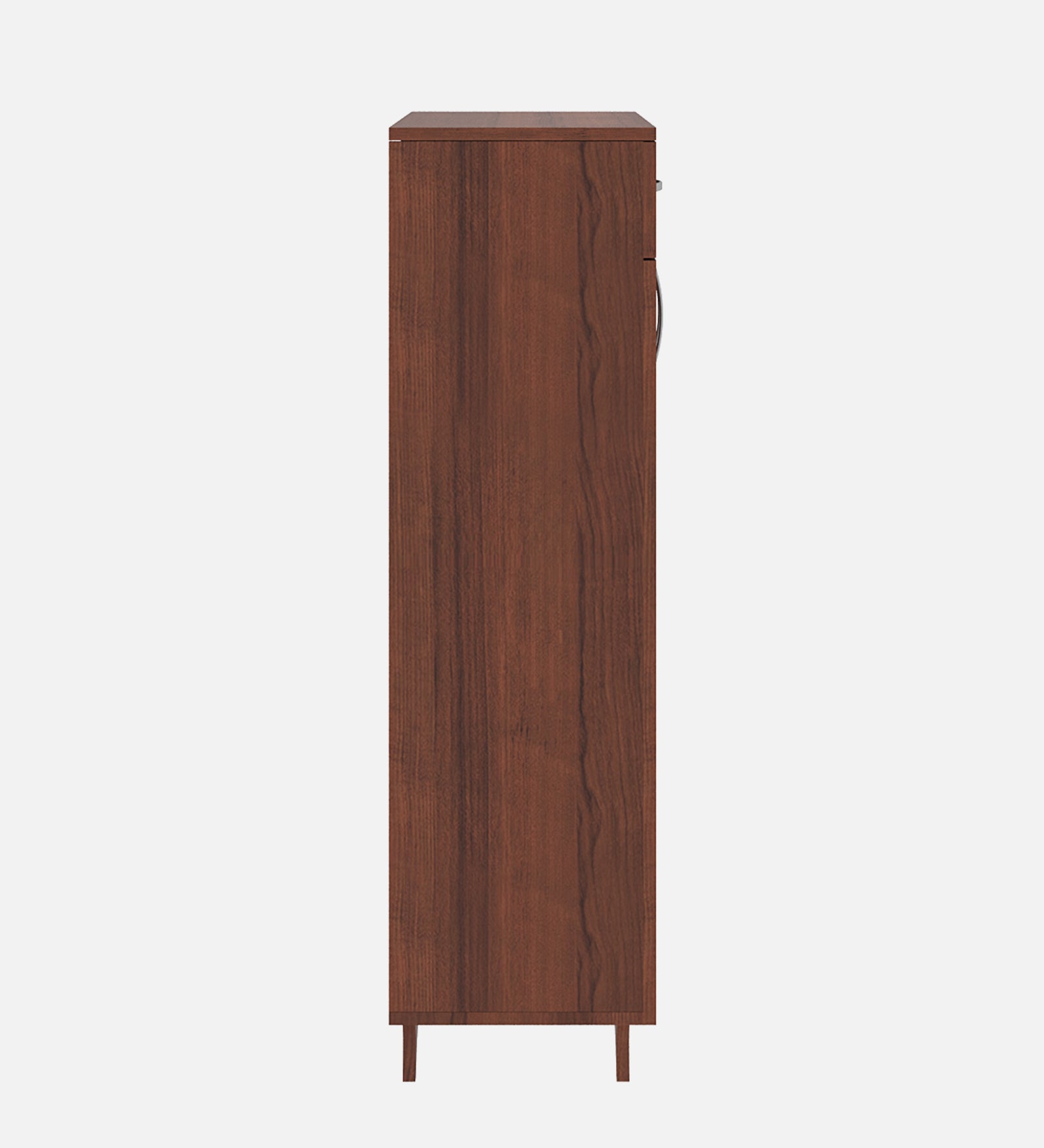 Pipevine Shoe Rack with Drawer - Walnut Finish - additional angle 2