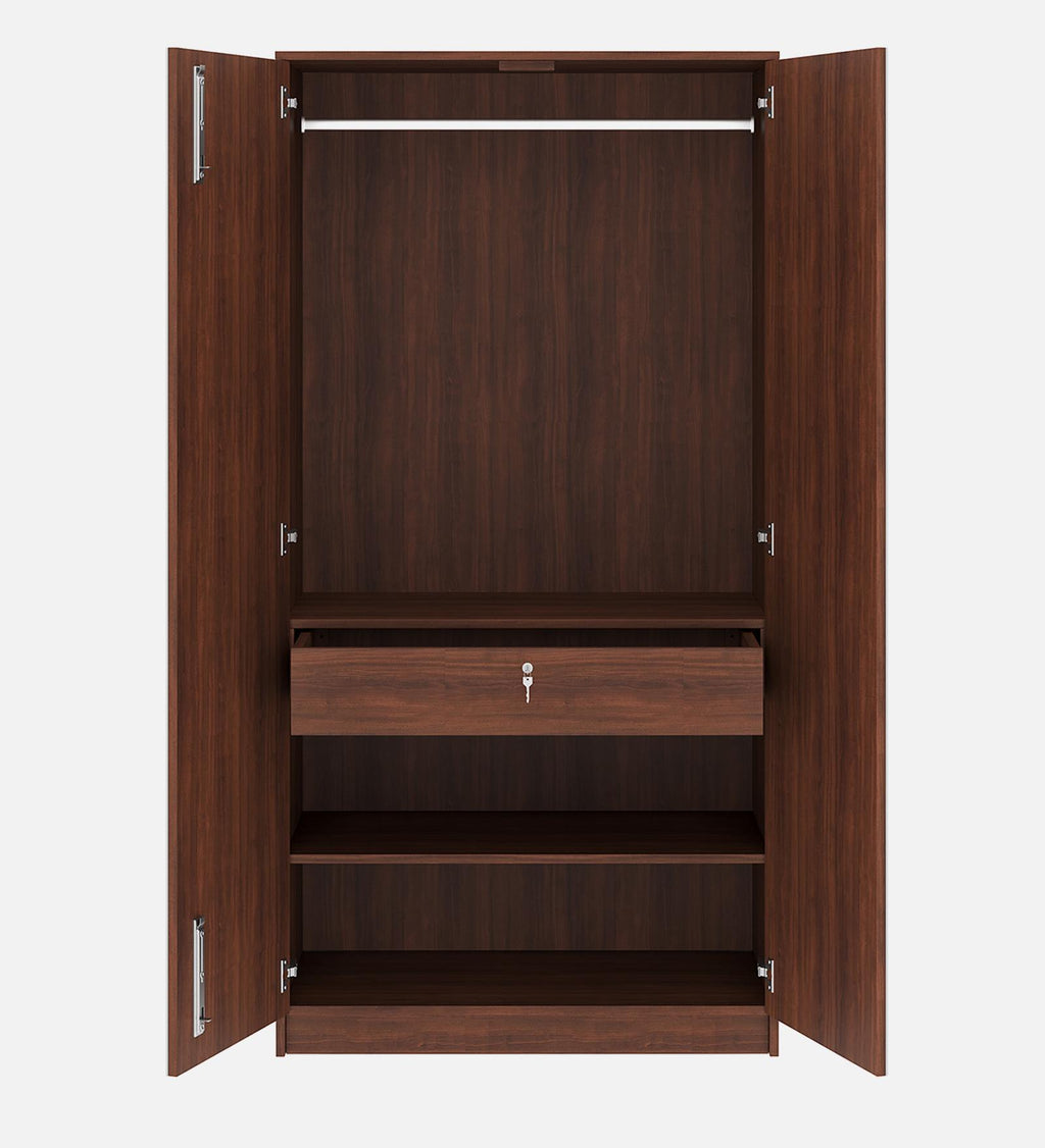Hendrix 2 Door Wardrobe - Walnut & Grey Finish - additional angle 2