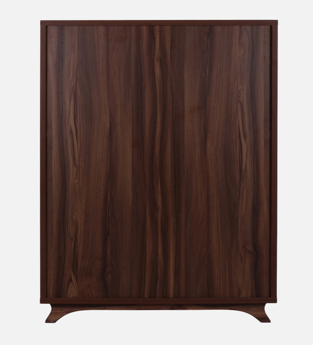 Aurora 20-Pairs Tilt-Out Shoe Cabinet | Walnut Finish