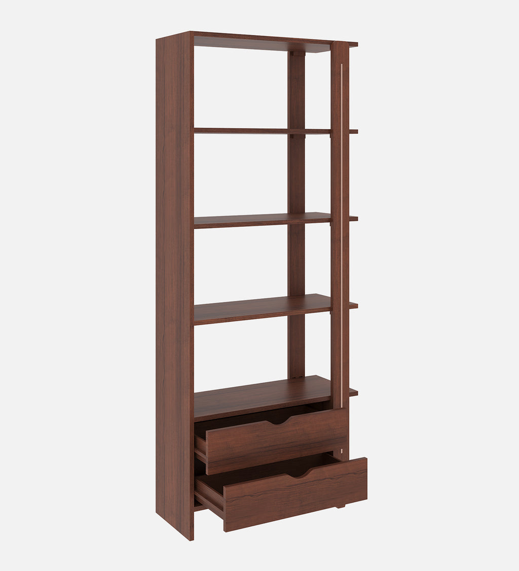 Viola Engineered Wood Bookshelf - Walnut Finish Ladder Bookshelf - additional angle 4