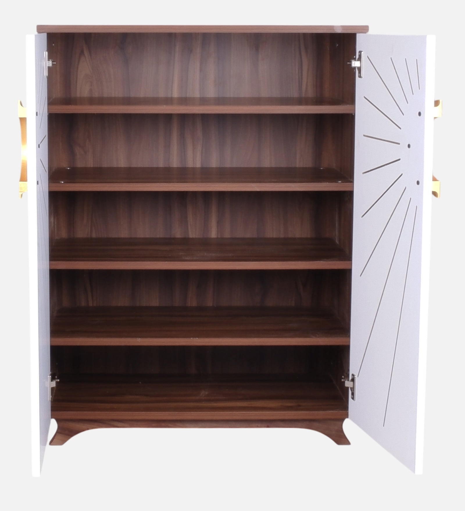 Aurora 20-Pairs Tilt-Out Shoe Cabinet | White Finish