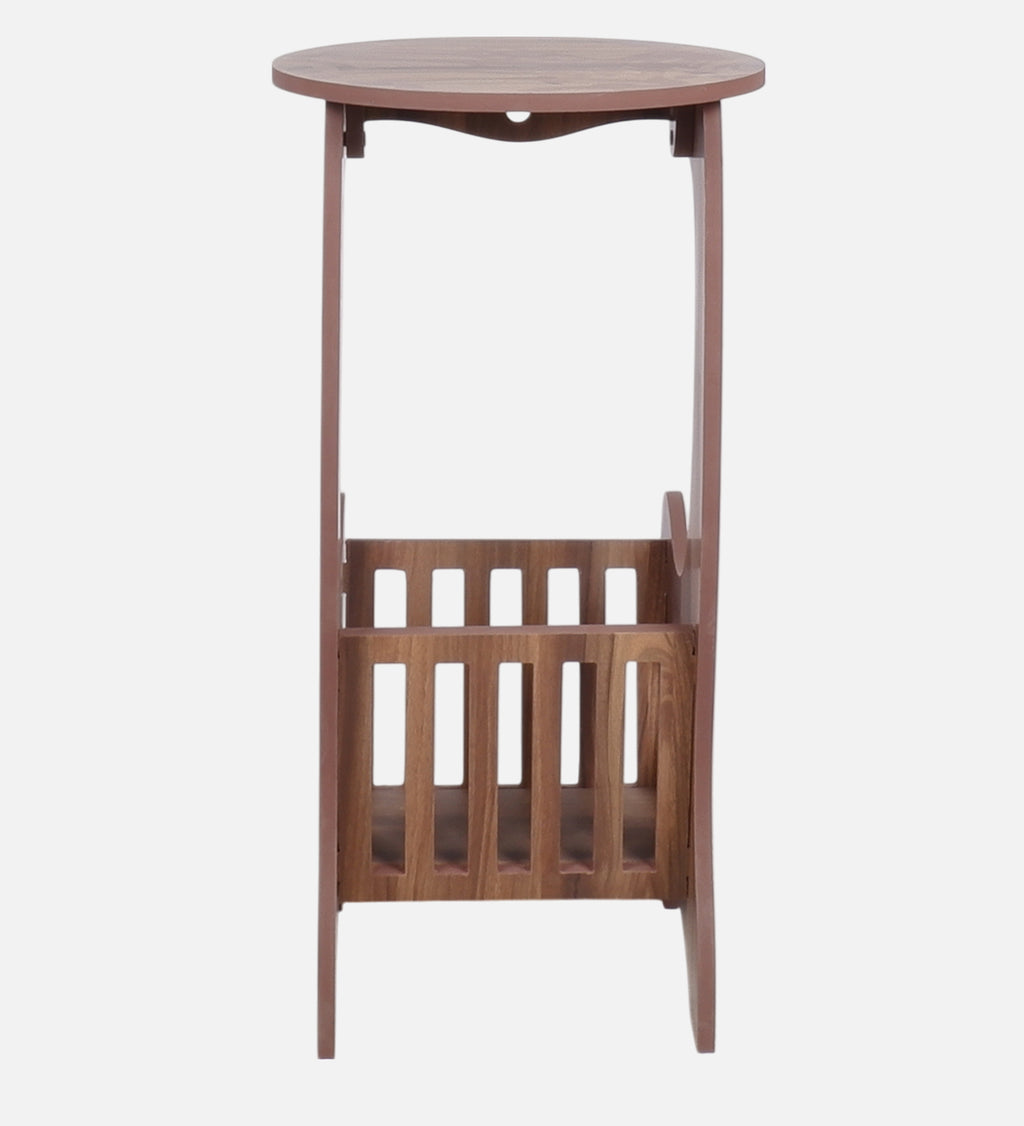 Amalia End Table Asian Walnut Finish - additional angle 3