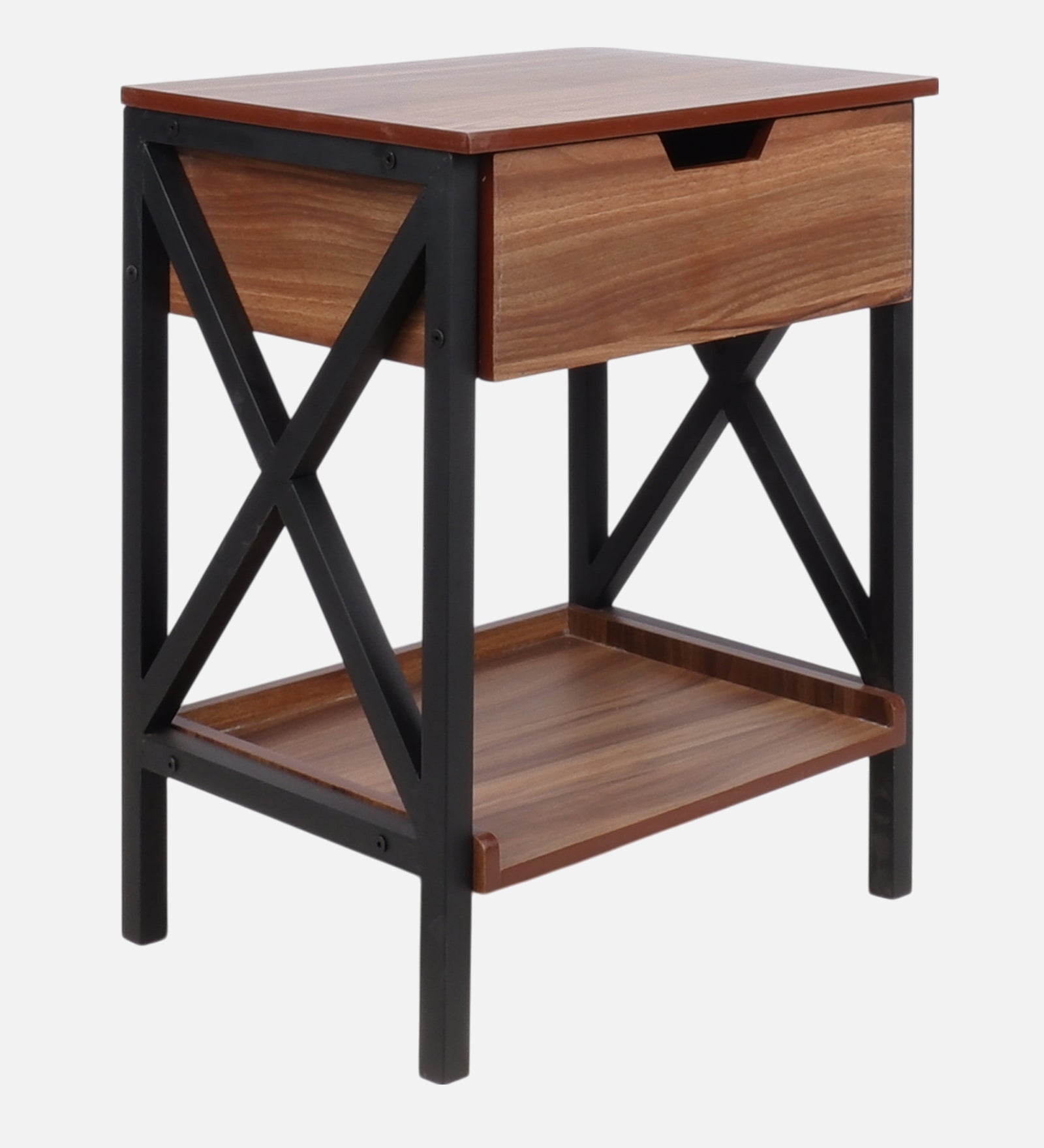 Lucus Bedside Table | Asian Walnut Finish Nightstand