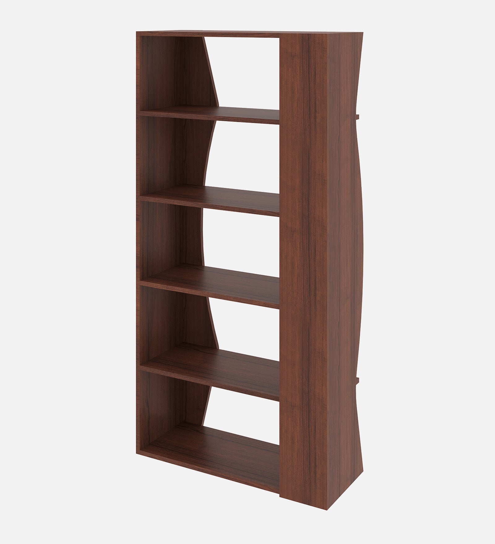 Lilac Bookshelf - Walnut Finish, Cross-Ventilated - additional angle 3