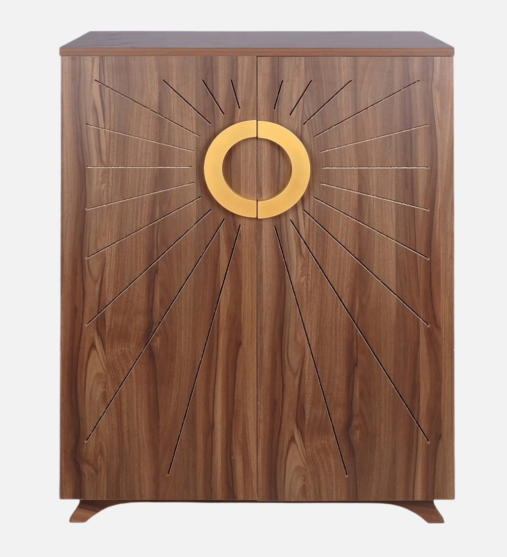Aurora 20-Pairs Tilt-Out Shoe Cabinet | Walnut Finish