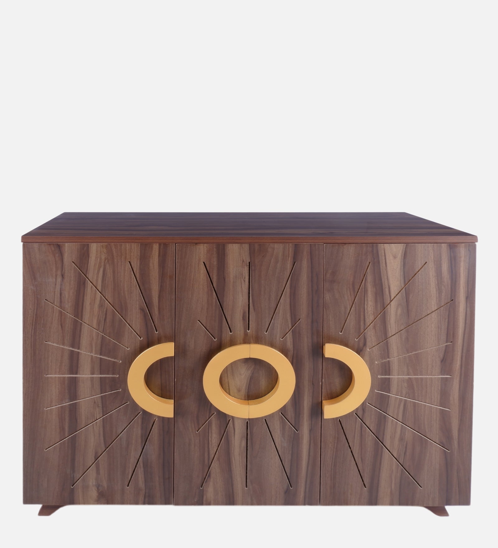 Atlas 22-Pairs 3 Door Shoe Cabinet | Walnut Finish