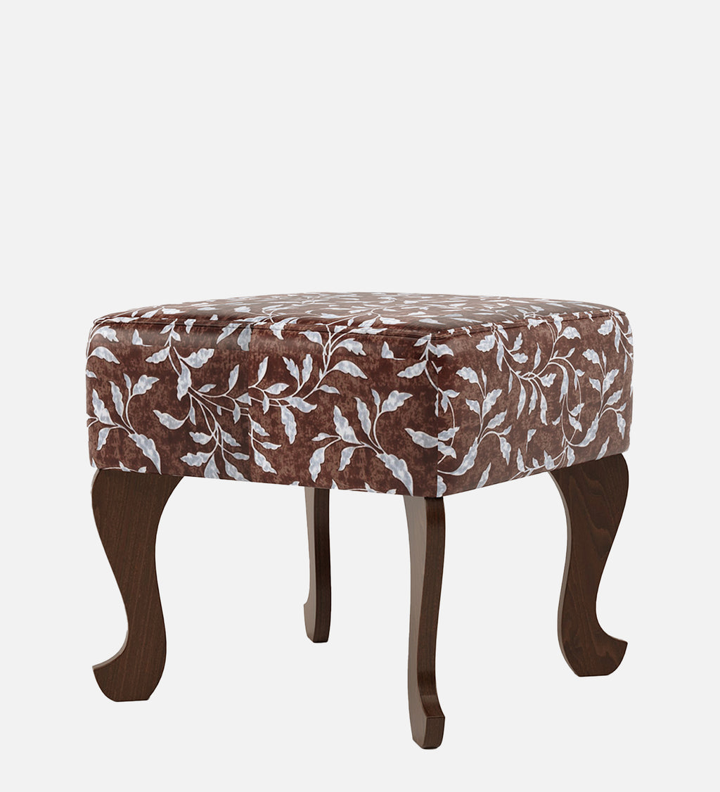 Butterfly-Shaped Ottoman - Walnut Finish with Shelves - additional angle 8