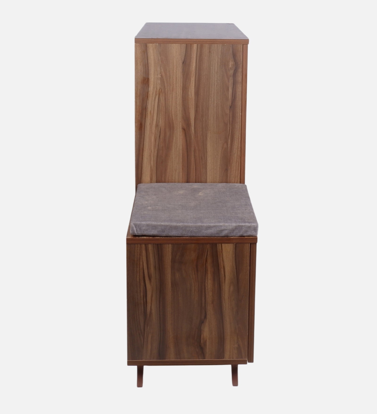 Ariel 23-Pairs 3 Door Shoe Cabinet with Seating | Walnut Finish