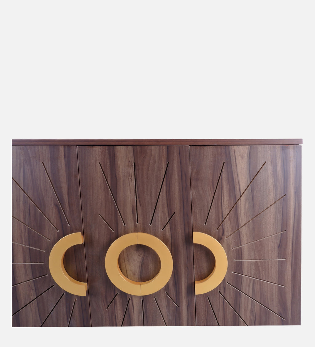 Atlas 22-Pairs 3 Door Shoe Cabinet | Walnut Finish