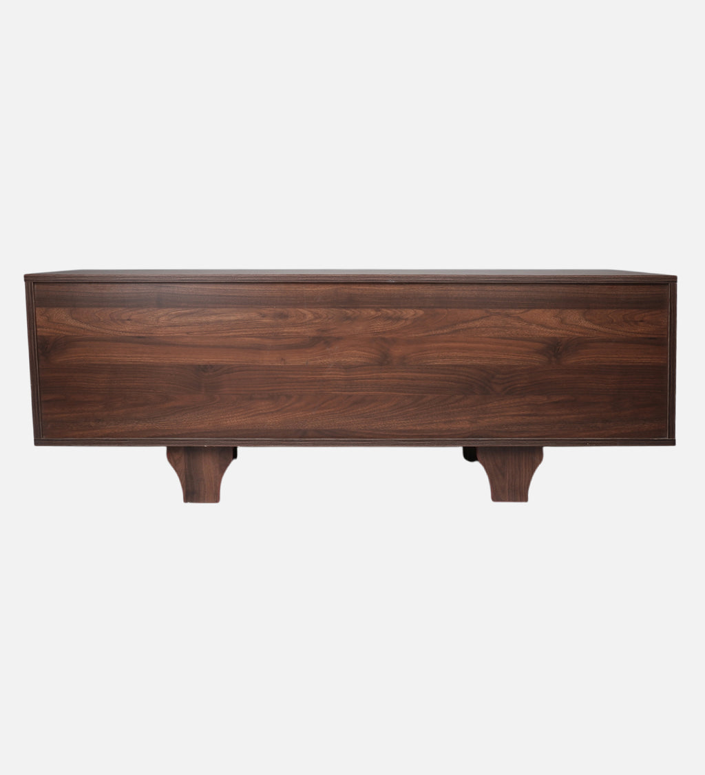 RayTrees Curved Panel TV Unit | Wood Finish