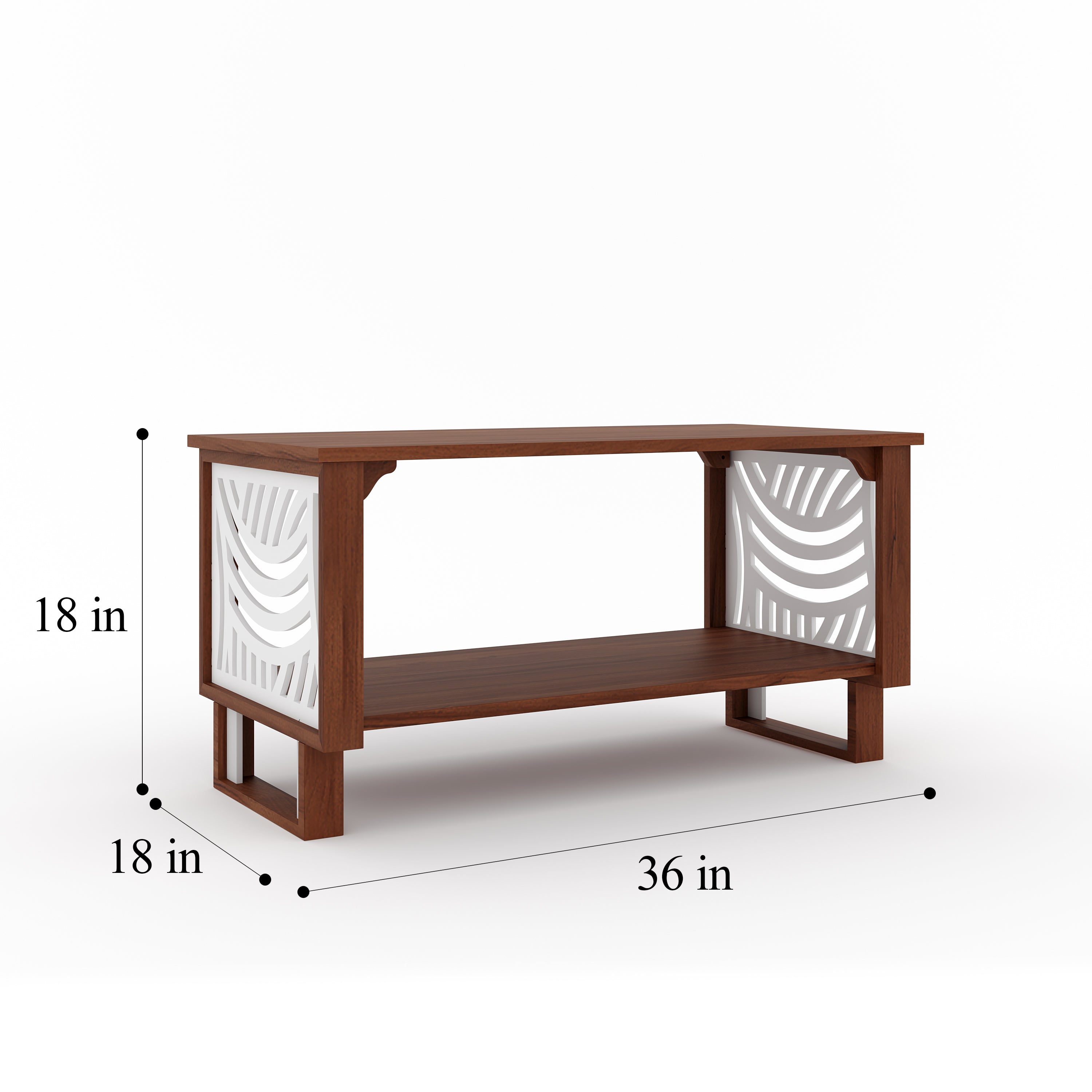 RayTrees Naira Coffee Table | Walnut Finish Centre Table