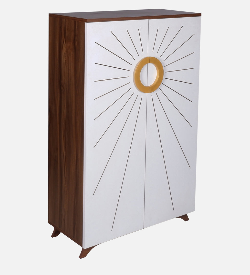 Astra 24-Pairs 2 Door Shoe Cabinet | White Finish