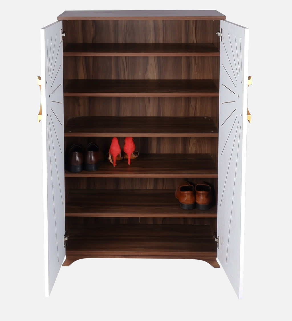 Astra 24-Pairs 2 Door Shoe Cabinet | White Finish