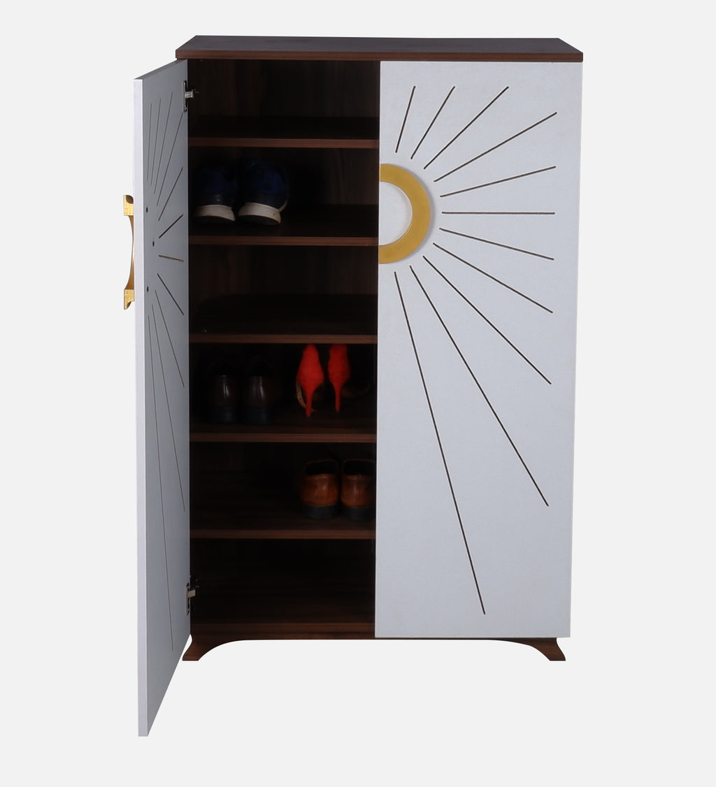 Astra 24-Pairs 2 Door Shoe Cabinet | White Finish