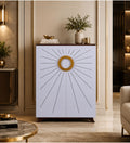 Aurora 20-Pairs Tilt-Out Shoe Cabinet | White Finish