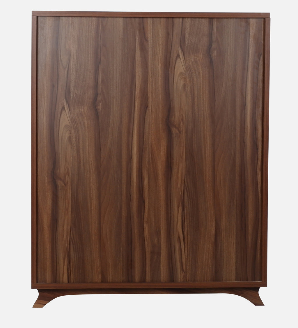 Aster 16-Pairs 2 Door Shoe Cabinet with Drawer | Walnut Finish