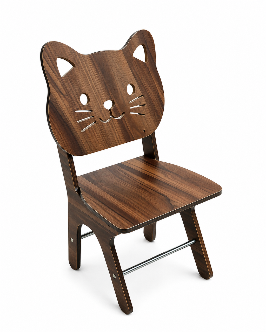 Kids Wooden Chair - Yellow, Ages Up to 6 Years - product on plain background