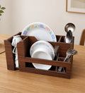 Kitchen Organizer - Walnut Finish, 3-Shelf
