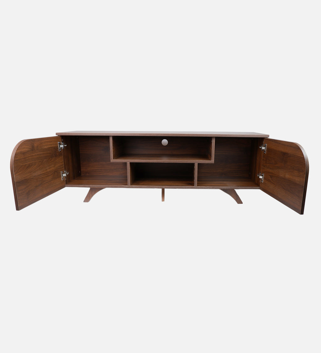 RayTrees No-Strip Minimalist TV Unit | Wood Finish
