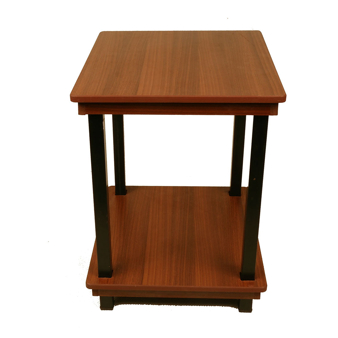 Valeria End Table - Walnut Finish Side Table - additional angle 3