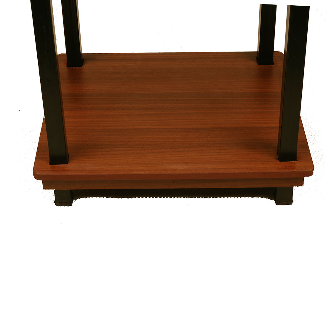 Valeria End Table - Walnut Finish Side Table - additional angle 4