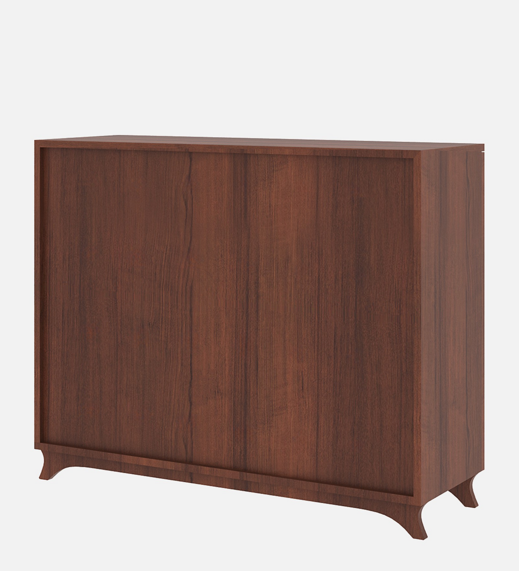 Novo Shoe Rack - Walnut Finish Entryway Storage - additional angle 7