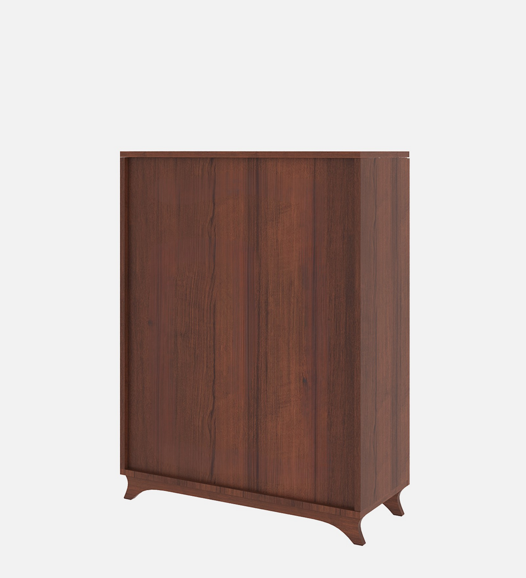 Alvo Tilt-Out Shoe Rack - Walnut Finish - additional angle 7