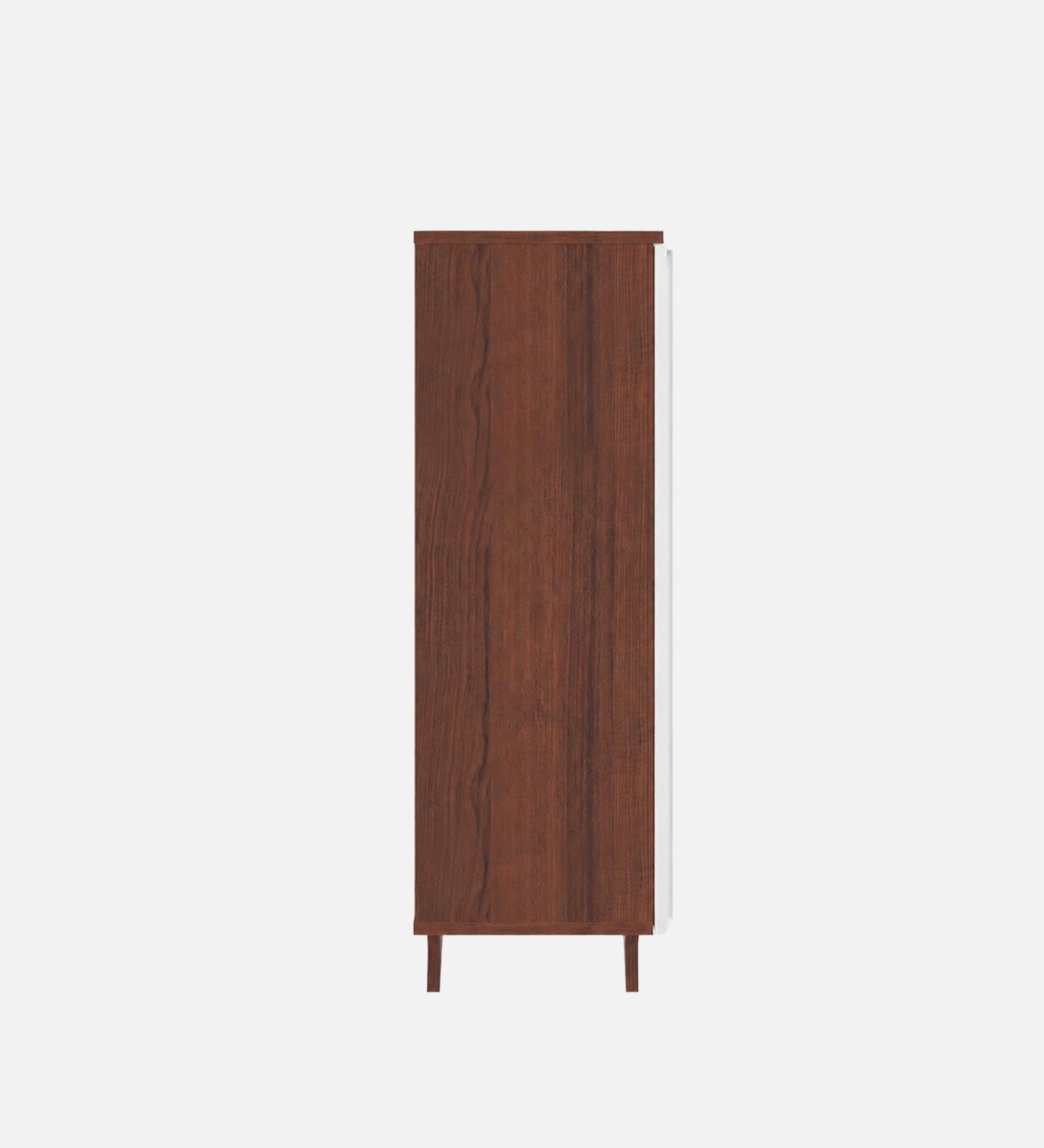 RayTrees Alvo Tilt-Out Shoe Rack | Walnut &amp; White