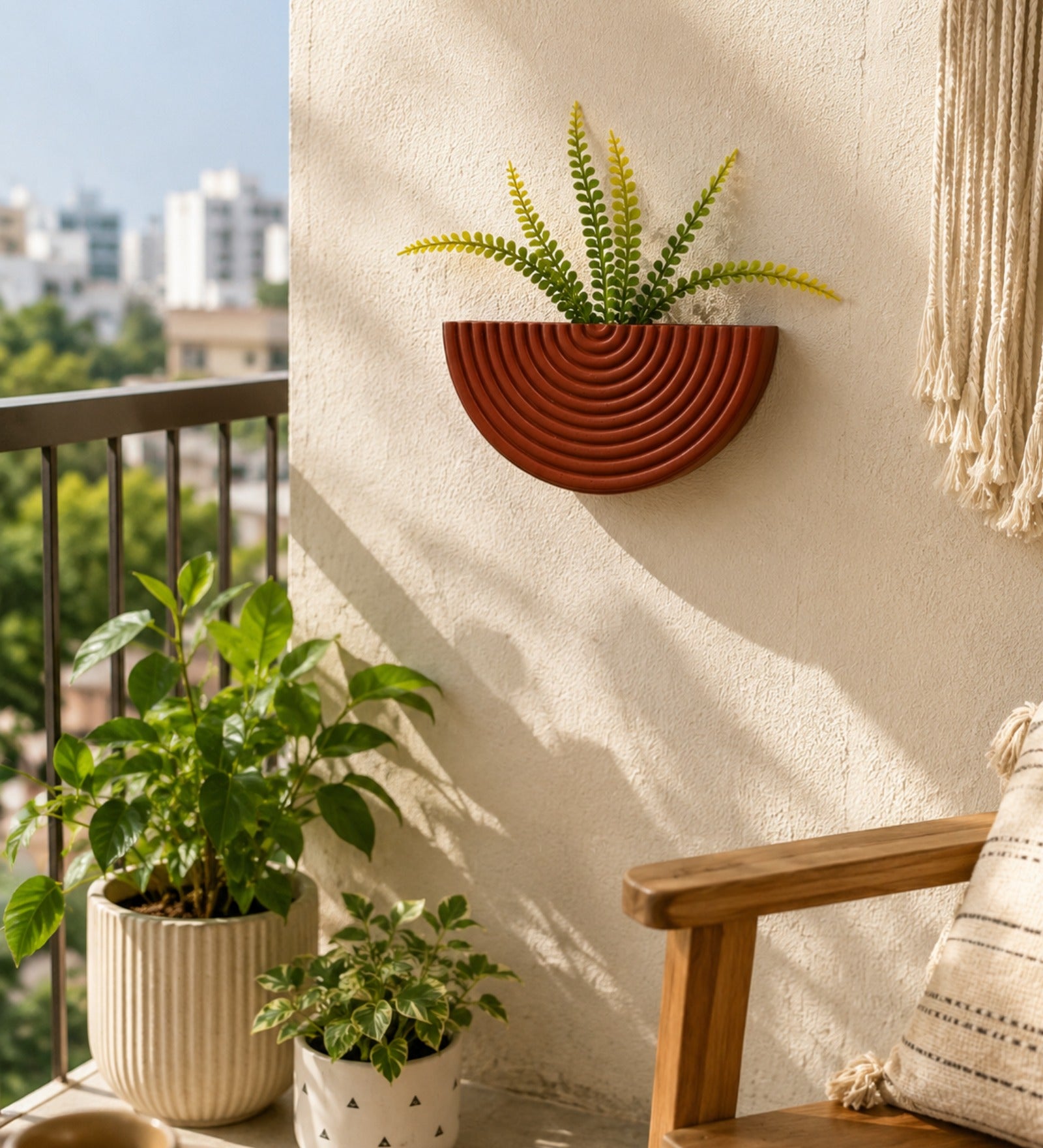 Wooden Planter - Walnut Finish Plant Stand - additional angle 5