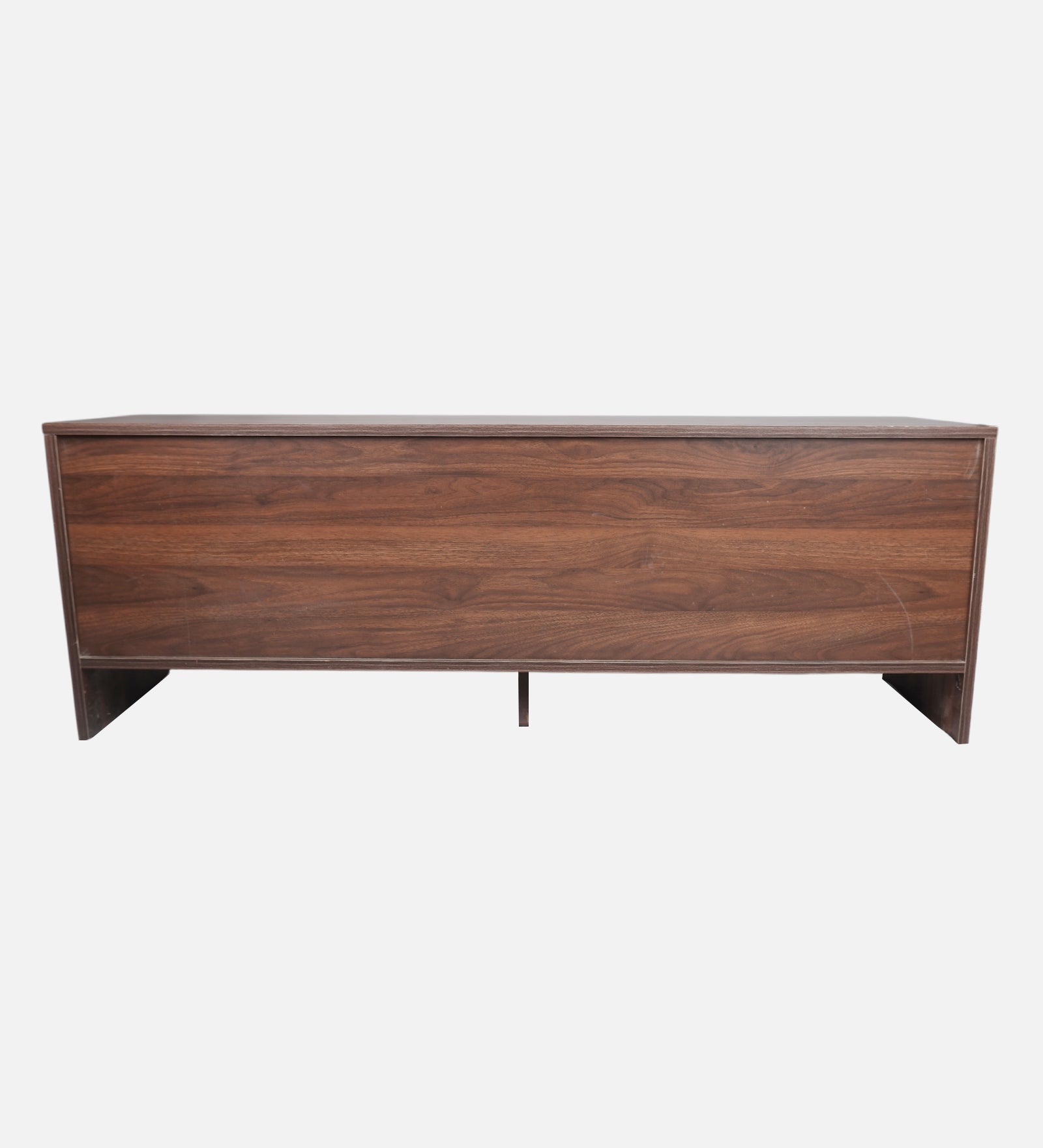 RayTrees Golden Handle TV Unit | White Finish