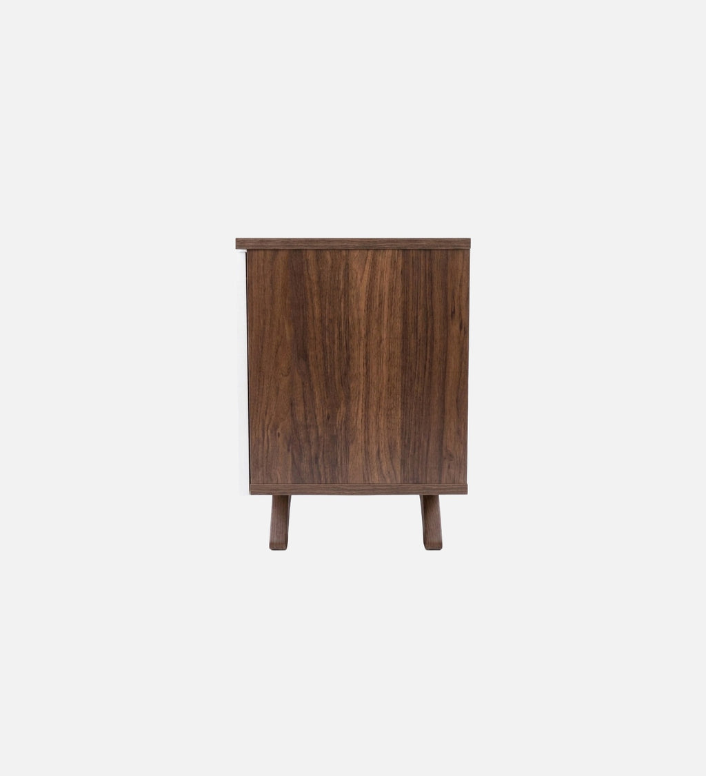 RayTrees Curved Panel TV Unit | White Finish