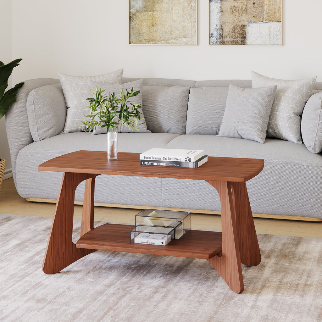 Ane Coffee Table - Walnut Finish Centre Table