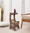 Amalia End Table Asian Walnut Finish