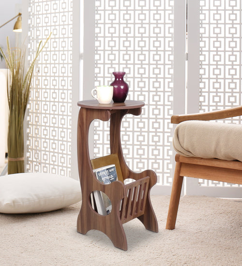 Amalia End Table Asian Walnut Finish